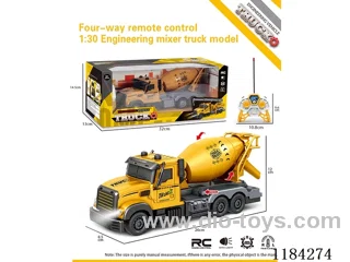 4ch rc 1:24 Engineering concrete mixing locomotive