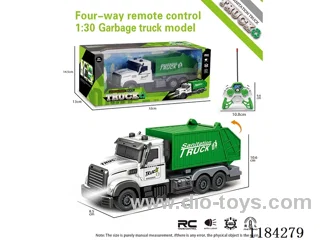 4ch rc 1:24 Sanitation waste compression transport vehicle
