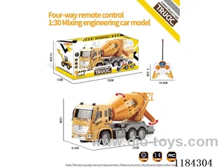 4ch rc 1:30 Engineering concrete mixing locomotive