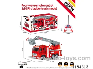 4ch rc 1:30 Fire ladder truck included lithium battery