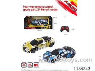 1:24 4ch rc Ferrari car model graffiti model