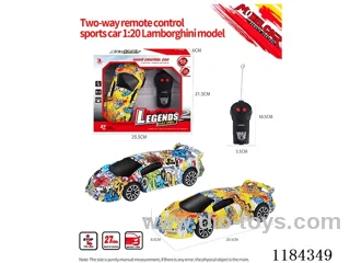 1: 2ch rc Lamborghini sports car model graffiti model