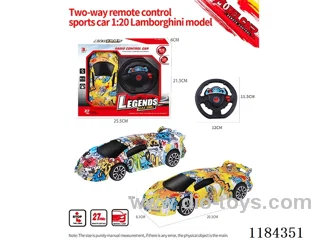 1: 2ch rc Lamborghini sports car model graffiti model