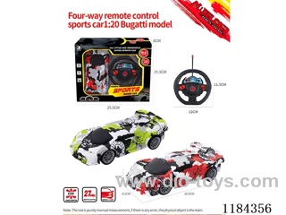1:20 4ch rc Bugatti sports car model graffiti model