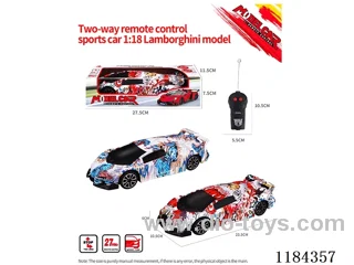 1:18 2ch rc Lamborghini sports car model graffiti model