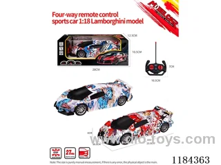 1:18 4ch rc Lamborghini sports car model graffiti model