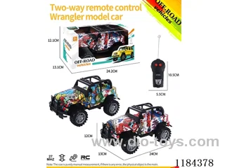 2ch rc High-Bottom Wrangler off-road model graffiti