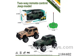 2ch rc high-bottom Jeep off-road model military model
