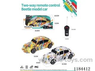 2ch rc flat-bottomed Beetle model graffiti