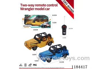 2ch rc Flat Bottom Wrangler off-road model electroplated