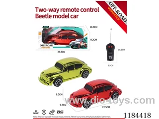 2ch rc flat-bottomed Beetle model electroplated