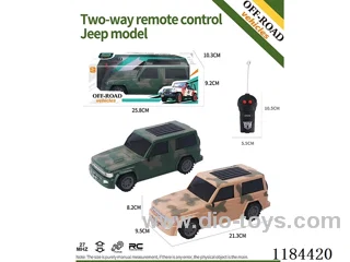 2ch rc flat-bottomed Jeep model military vehicle