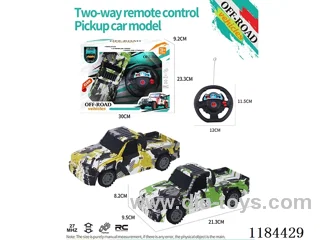 2ch rc flat bottom pickup off-road model graffiti