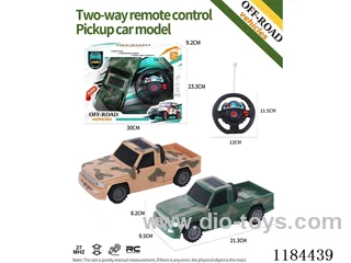 2ch rc flat-bottomed pickup off-road model military vehicle