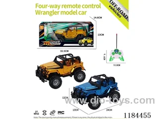4ch rc High Bottom Wrangler off-road model electroplated