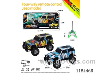 4ch rc high-bottom Jeep model graffiti