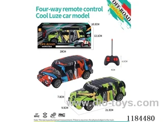 4ch rc flat bottom cool Luze off-road model graffiti