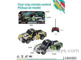 4ch rc flat-bottomed pickup off-road model graffiti
