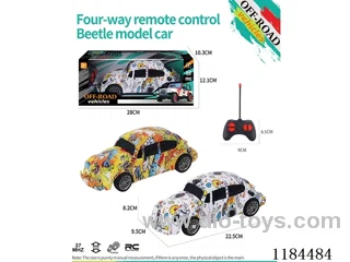 4ch rc flat-bottomed Beetle model graffiti