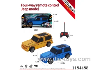 4ch rc flat bottom Jeep off-road model electroplated