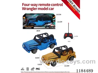 4ch rc Flat Bottom Wrangler off-road model electroplated