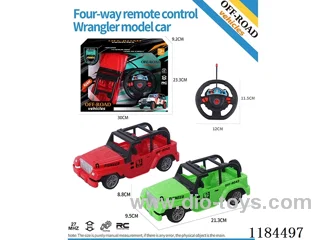 4ch rc flat-bottomed Wrangler off-road model regular