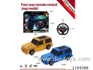 4ch rc flat bottom Jeep off-road model electroplated