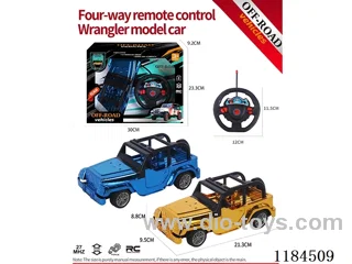 4ch rc Flat Bottom Wrangler off-road model electroplated