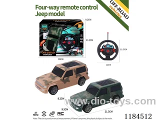 4ch rc flat-bottomed Jeep model military vehicle