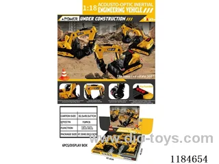 1：18 inertia engineering vehicles W L/M 6PCS included 3*AG13