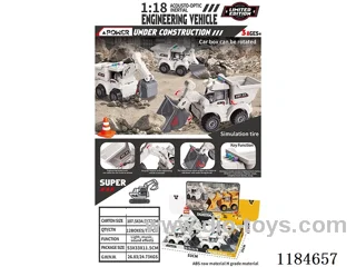 1：18 inertia engineering vehicles W L/M 6PCS included 3*AG13