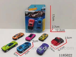 Projectile Toys (1 catapult +1 alloy sports car) (sports car 6 models random 1)-free wheel