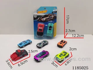 Projectile Toys (1 catapult +1 alloy sports car) (sports car 6 models random 1)-free wheel
