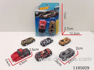 Projectile Toys (1 catapult +1 metal animal sports car) (sports car 6 models random 1)-pull back
