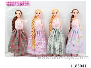 12 inch 30cm 9 joints solid body empty legs 3D eye Barbie mixing