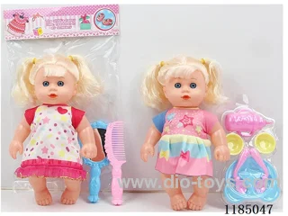 10 inch 23 cm 5 joints empty body 3D real eyes curved foot doll + mirror comb / blister accessories + IC (AG13 * 2) a variety of mixed