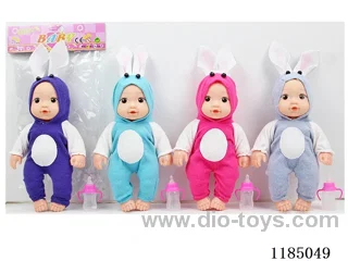 10 inch 24 cm 5 joints hollow body bent foot doll + bottle + IC (AG13 * 2) a variety of mixed