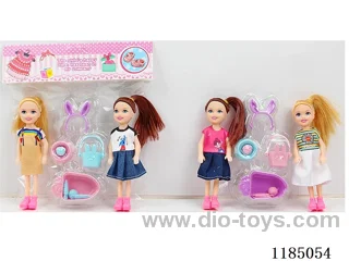 5.5” 14cm 5 joints solid doll + blister accessories Mixed varieties
