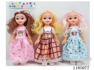 10” 25cm 5 joints Empty body straight legged doll Multi-mixed
