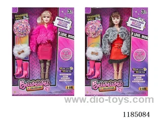 11 inch 11 joints 28 cm Barbie plus boots + bag + hat Multi mixes