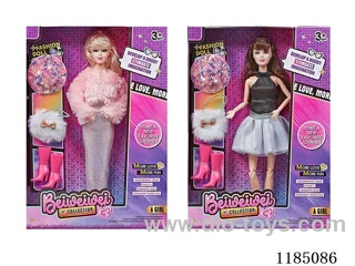 11 inch 11 joints 28 cm Barbie plus boots + bag + hat Multi mixes
