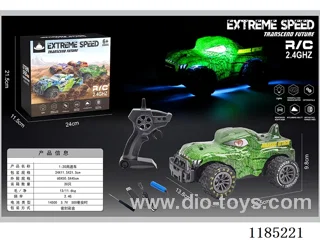 1:20 2.4G rc car with light included battery