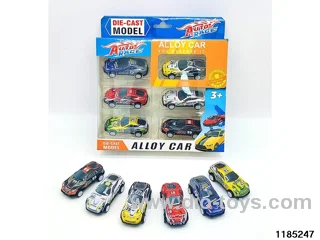 7.5cm Alloy pull back Car 6pcs