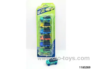 8cm Alloy Sliding Car 6pcs