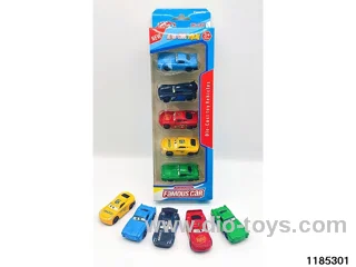 6.5cm Alloy Sliding Car 5pcs