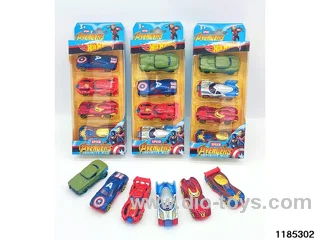 7.5cm Alloy Sliding Car 4pcs
