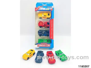 6.5cm Alloy Sliding Car 4pcs