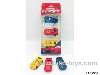6.5cm Alloy Sliding Car 3pcs