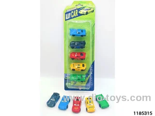 6.5cm Alloy Sliding Car 5pcs