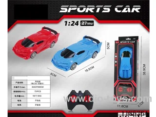1：24 4ch 27Mhz rc car with light not included battery 2 colors mixed